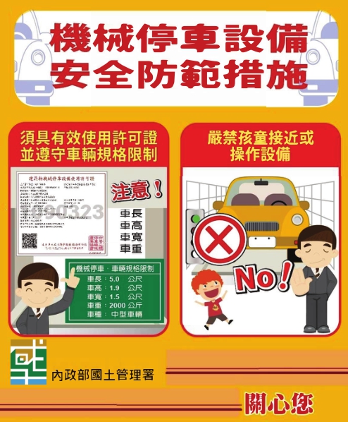 內政部國土管理署昇降設備、機械停車設備安全宣導照片