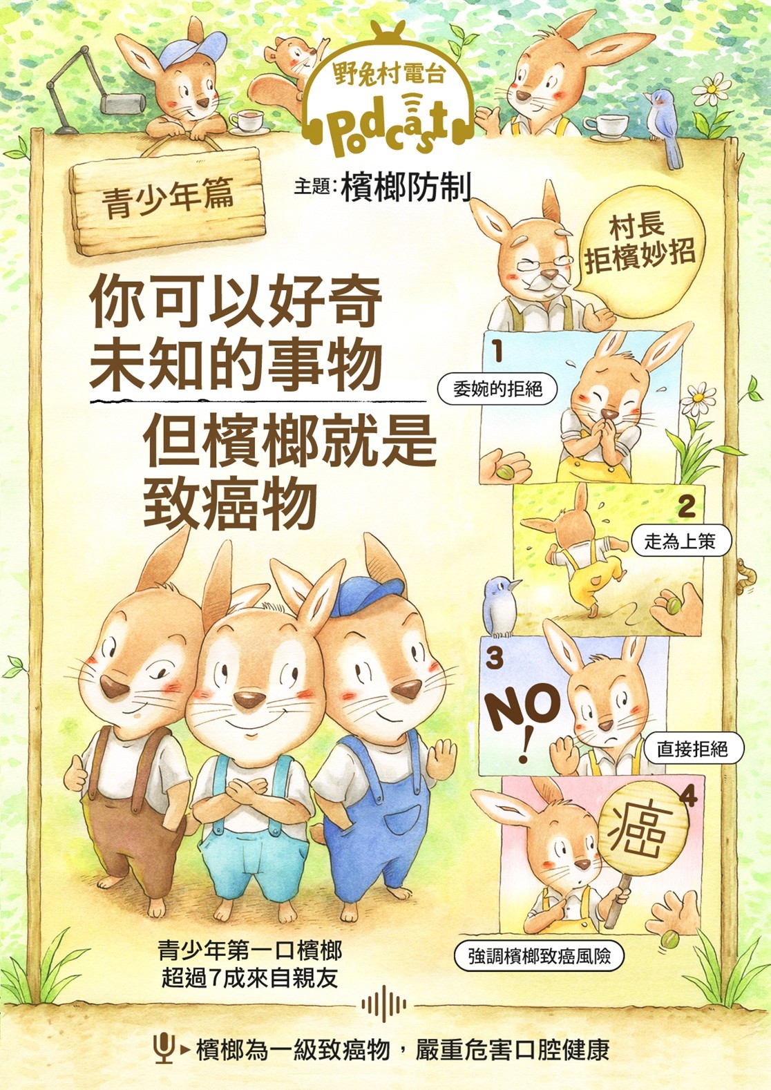 【宣導】青少年檳榔健康危害防制照片